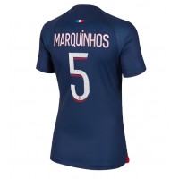 Camisa de Futebol Paris Saint-Germain Marquinhos #5 Equipamento Principal Mulheres 2023-24 Manga Curta